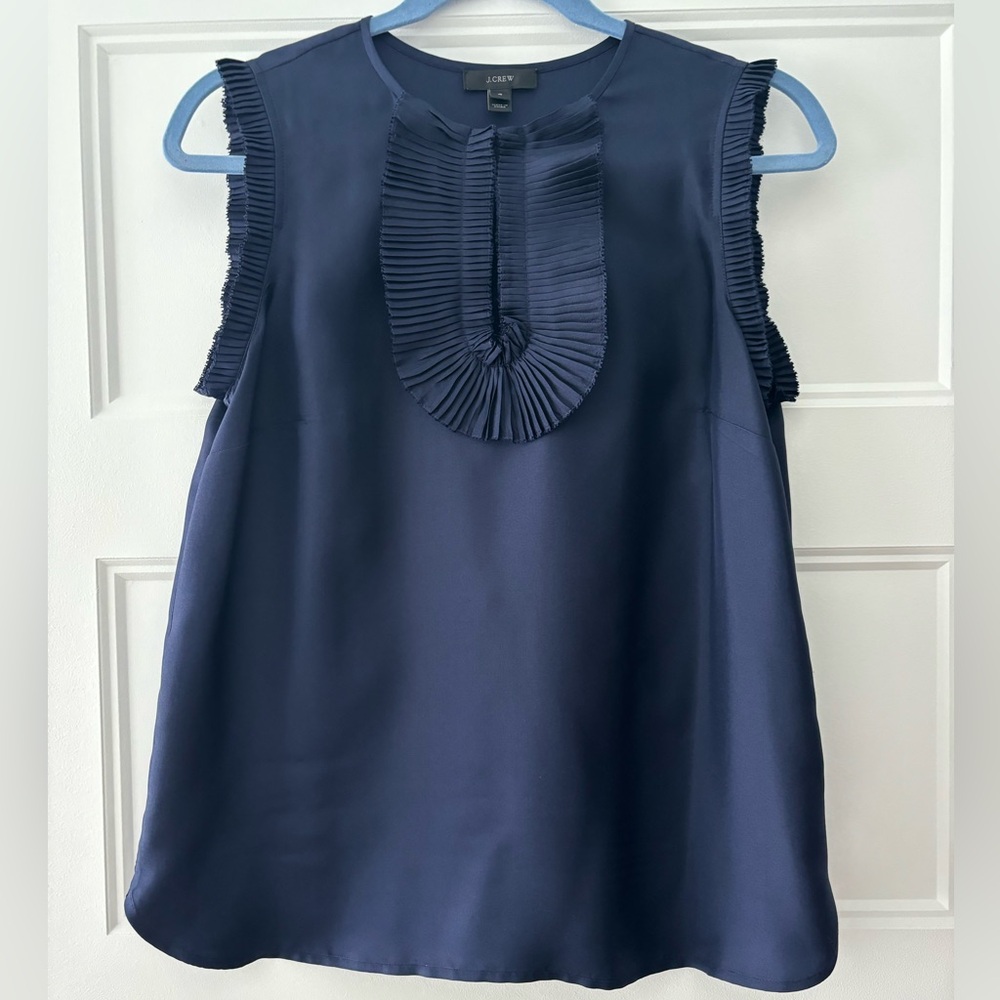 J. Crew Margot Sleeveless Silk Top Size 4 ~ New without Tags